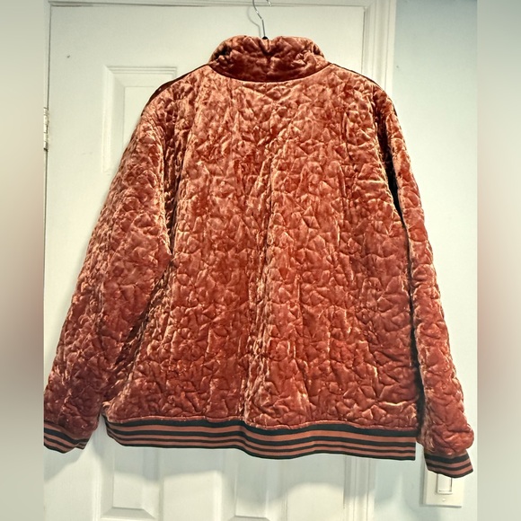 Bernardo Copper Velvet Bomber Jacket - Picture 7 of 7